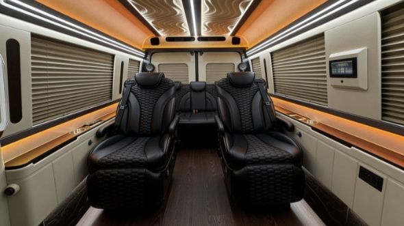 8 passenger sprinter van inside victorville