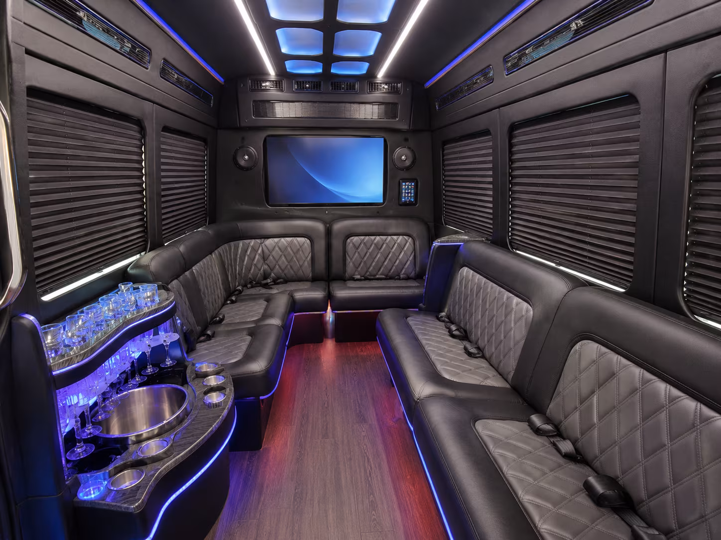 conference and convention attendee sprinter van transportation in victorville