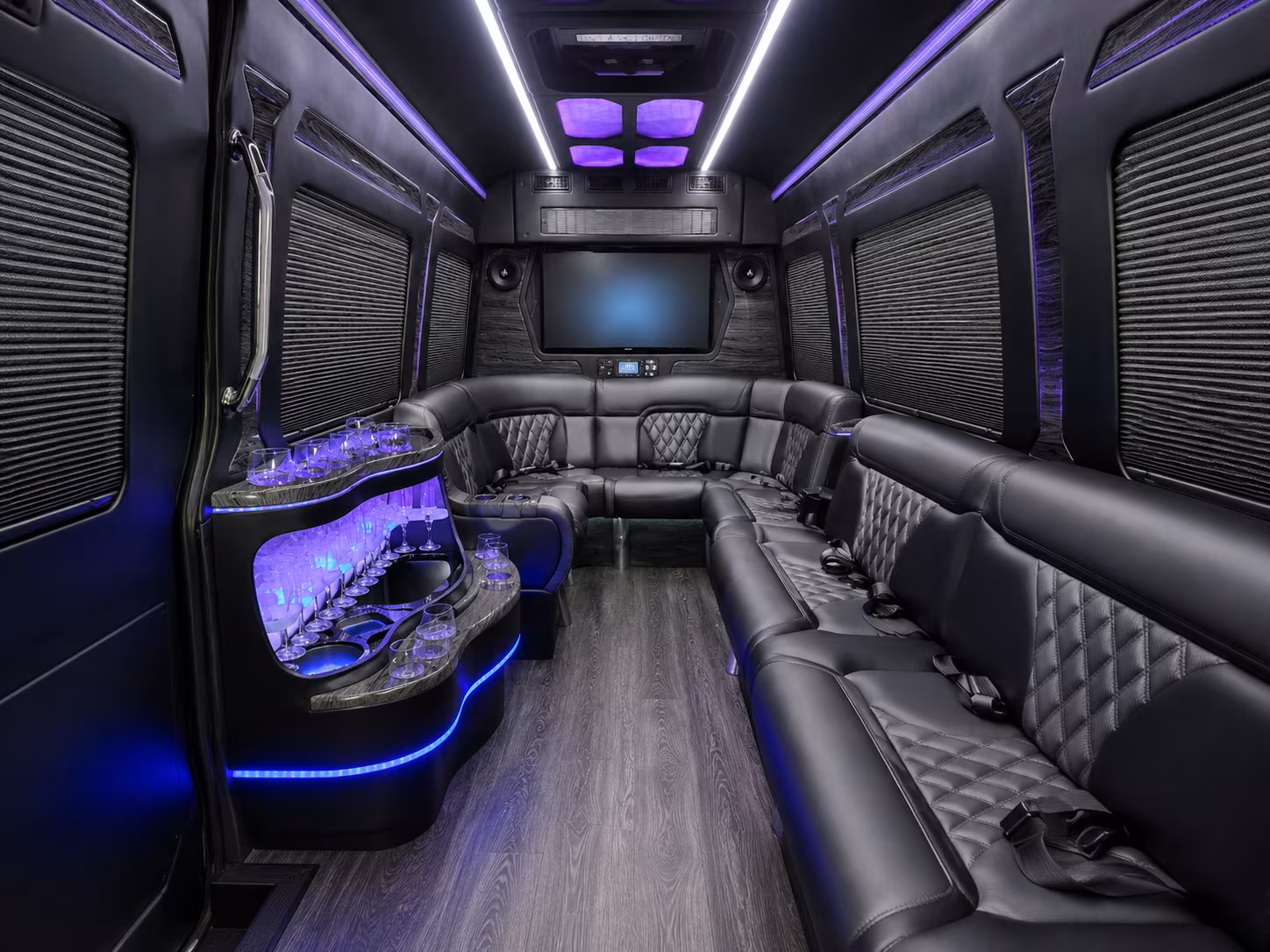 victorville sprinter limousine inside