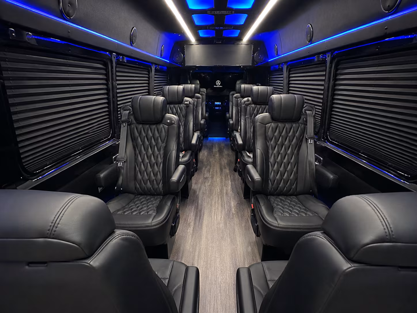 warehouse distribution center and industrial park sprinter van shuttles in victorville